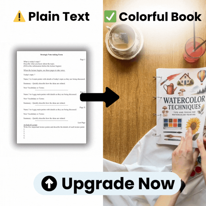 Upgrade From Advanced Black And White Notes To 1.000+ Colorful Beginner Friendly Notes